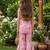 Pink and green printed cotton festive wear kurta set