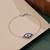 925 silver sapphire gaze bracelet for women