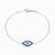 925 silver sapphire gaze bracelet for women