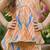 Orange and multi printed cotton festive wear kurta set