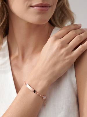 925 silver roseglow identity bracelet for women 3