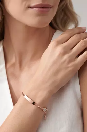 925 silver roseglow identity bracelet for women