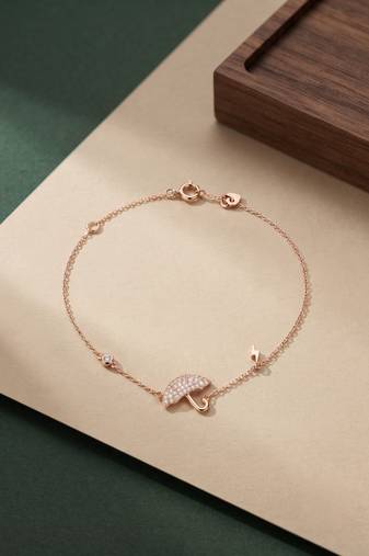 925 silver rainshield charm bracelet for women