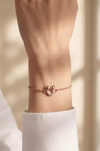 925 silver bowlight belle bracelet for women