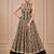 Black Navratri Chanderi Lehenga with Real Mirror Work