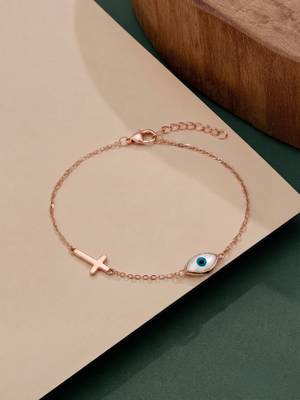 925 silver crossed gaze bracelet for women 1