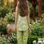 Green and white printed cotton festive wear kurta set