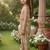 Brown and white printed cotton festive wear kurta set