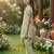 Green and white printed cotton festive wear kurta set