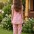Pink and white printed cotton festive wear kurta set