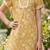 Brown and white printed cotton festive wear kurta set