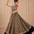 Black Navratri Chanderi Lehenga with Real Mirror Work