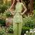 Green and white printed cotton festive wear kurta set