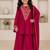 Ranipink japan satin embroidery with sequence work kids kurta set