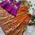 Soft dola silk with tissue strips with embroidery lace kids lehenga choli