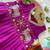 Soft dola silk with tissue strips with embroidery lace kids lehenga choli