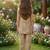 Brown and white printed cotton festive wear kurta set