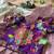 Kids mauve salsa fabric gown with viscose crepe koti featuring hand-placed position embroidery work