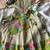 Kids pista salsa fabric gown with viscose crepe koti featuring hand-placed position embroidery work