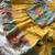Kids yellow salsa fabric gown with viscose crepe koti featuring hand-placed position embroidery work