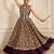 Purple Navratri Festive Chanderi Lehenga with Real Mirror Work