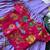 Kids lavender soft viscose natural crepe gown with viscose natural crepe position embroidery work koti