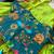 Kids parotgreen soft viscose natural crepe gown with viscose natural crepe position embroidery work koti