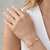 925 silver crossed gaze bracelet for women