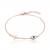 925 silver crossed gaze bracelet for women