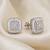 925 silver earrings celeste radiance halo stud earrings for women