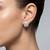 925 silver earrings celeste radiance halo stud earrings for women