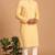 Men multicolor cotton blend digital print kurta set