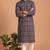 Men multicolor cotton blend digital print kurta set