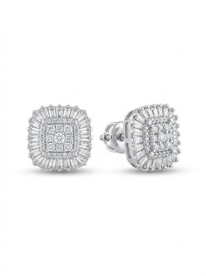 925 silver earrings celeste radiance halo stud earrings for women 4