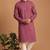 Men multicolor cotton blend digital print kurta set