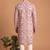 Men multicolor cotton blend digital print kurta set