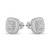 925 silver earrings celeste radiance halo stud earrings for women