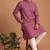 Men multicolor cotton blend digital print kurta set