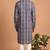 Men multicolor cotton blend digital print kurta set