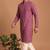Men multicolor cotton blend digital print kurta set