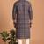 Men multicolor cotton blend digital print kurta set