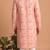 Men multicolor cotton blend digital print kurta set