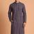 Men multicolor cotton blend digital print kurta set