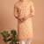 Men multicolor cotton blend digital print kurta set