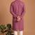 Men multicolor cotton blend digital print kurta set