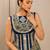 Navy Blue Navratri Chanderi Lehenga with Real Mirror Work