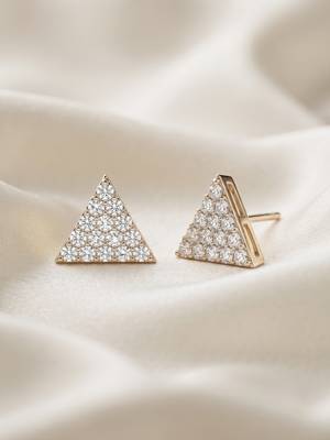 925 silver earrings trinity spark stud earrings for women 1