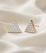 925 silver earrings trinity spark stud earrings for women