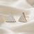 925 silver earrings trinity spark stud earrings for women
