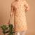 Men multicolor cotton blend digital print kurta set